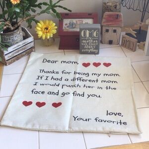 Cute Dear Mom Pillow Case
